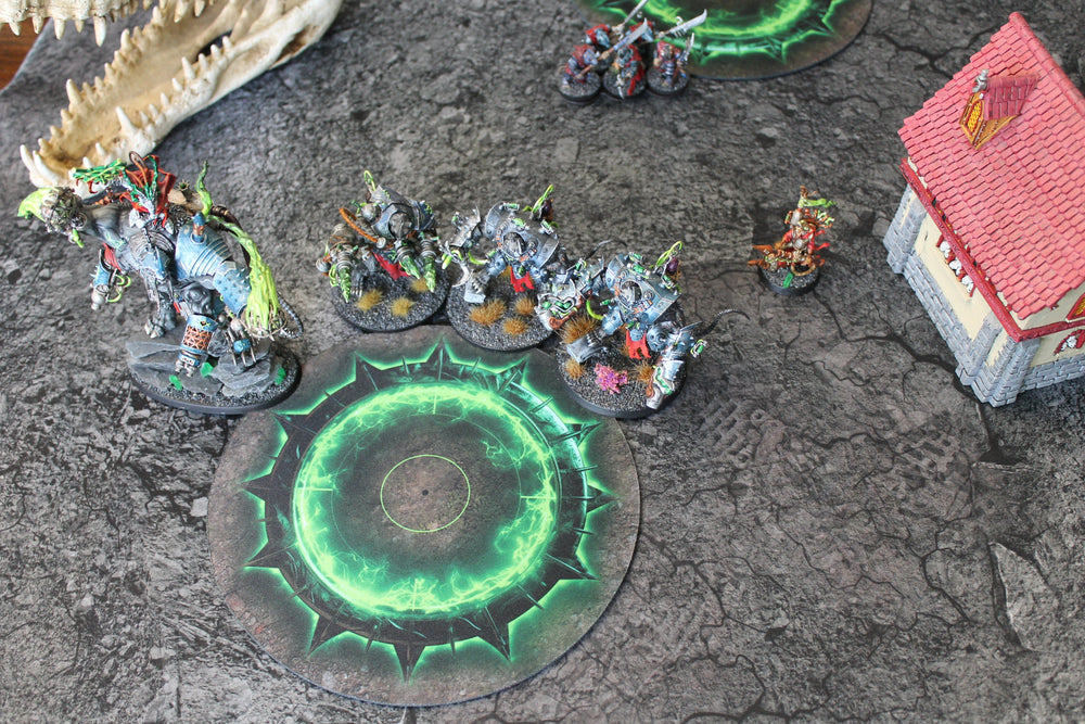 Double Sided Neoprene 7.57" Objective Markers - Green and Flaming Portal (Online Order Only)