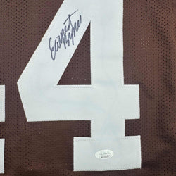 Autographed/Signed Earnest Byner Cleveland Brown Football Jersey JSA COA (ONLINE ORDER ONLY)