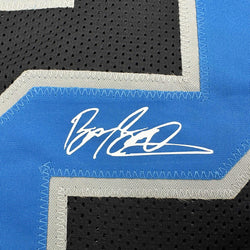 Facsimile Autographed Barry Sanders Detroit Black Reprint Laser Auto Football Jersey Size Men's XL (ONLINE ORDER ONLY)