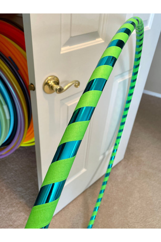 Beginner & Weighted Fitness Taped Beginner Hula Hoops | Mirror, Holographic, & Prism Deco Tapes + Gaffer Grip Tape (ONLINE ORDER ONLY)