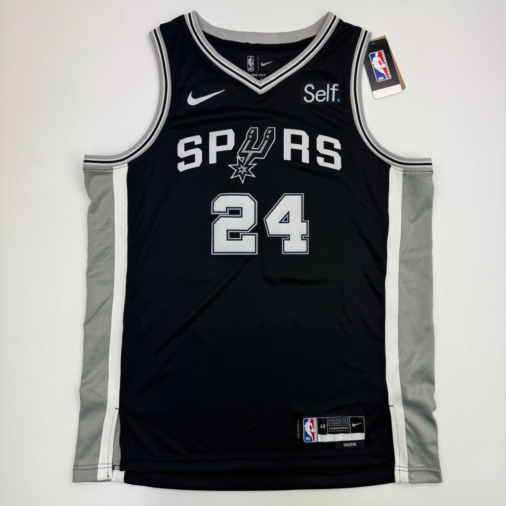 Autographed/Signed Devin Vassell San Antonio Black Basketball Jersey JSA COA (ONLINE ORDER ONLY)