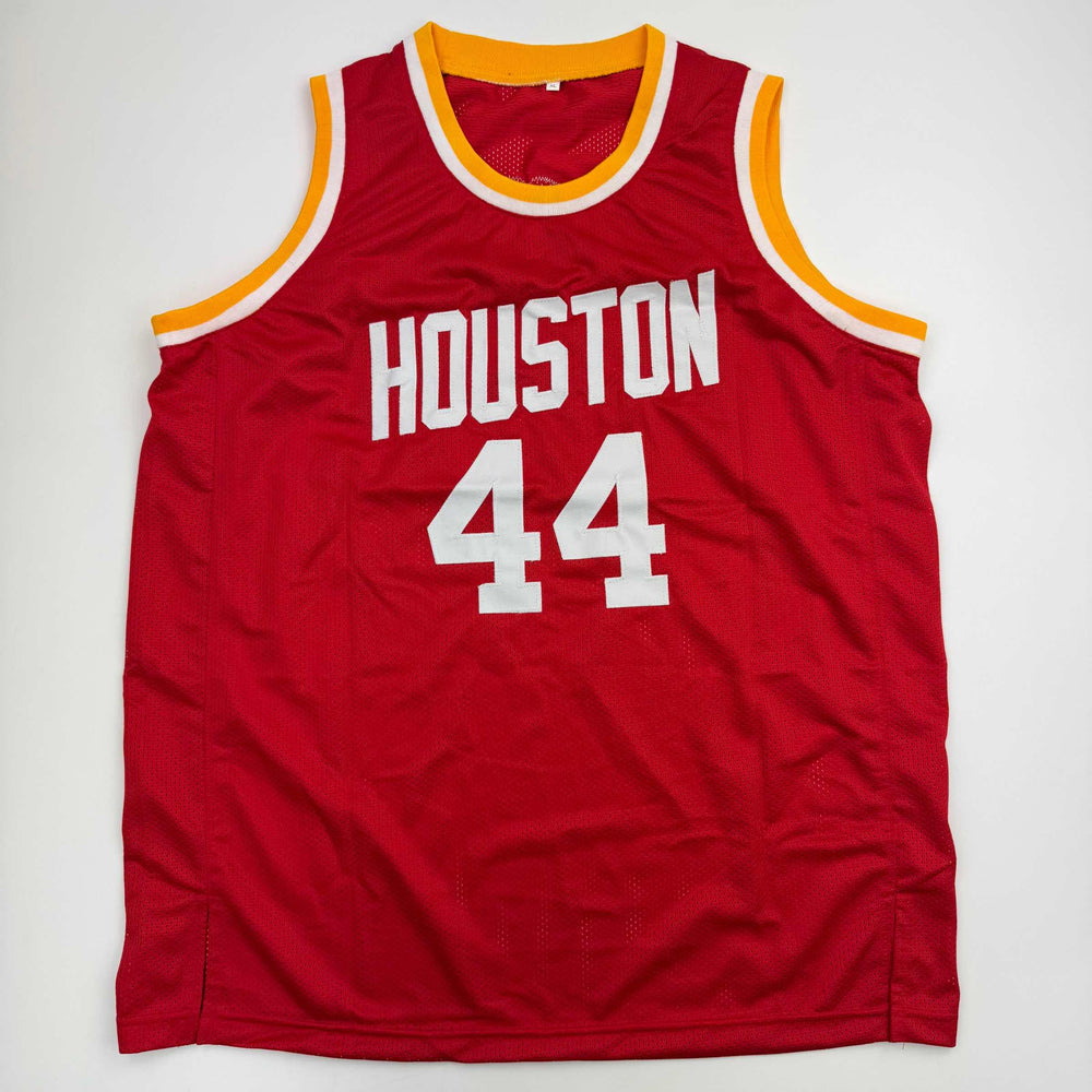 Autographed/Signed Elvin Hayes Houston Red Basketball Jersey JSA COA (ONLINE ORDER ONLY)