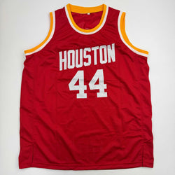 Autographed/Signed Elvin Hayes Houston Red Basketball Jersey JSA COA (ONLINE ORDER ONLY)