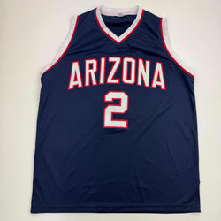 Autographed/Signed Caleb Love Arizona Blue College Basketball Jersey Beckett BAS COA (ONLINE ORDER ONLY)
