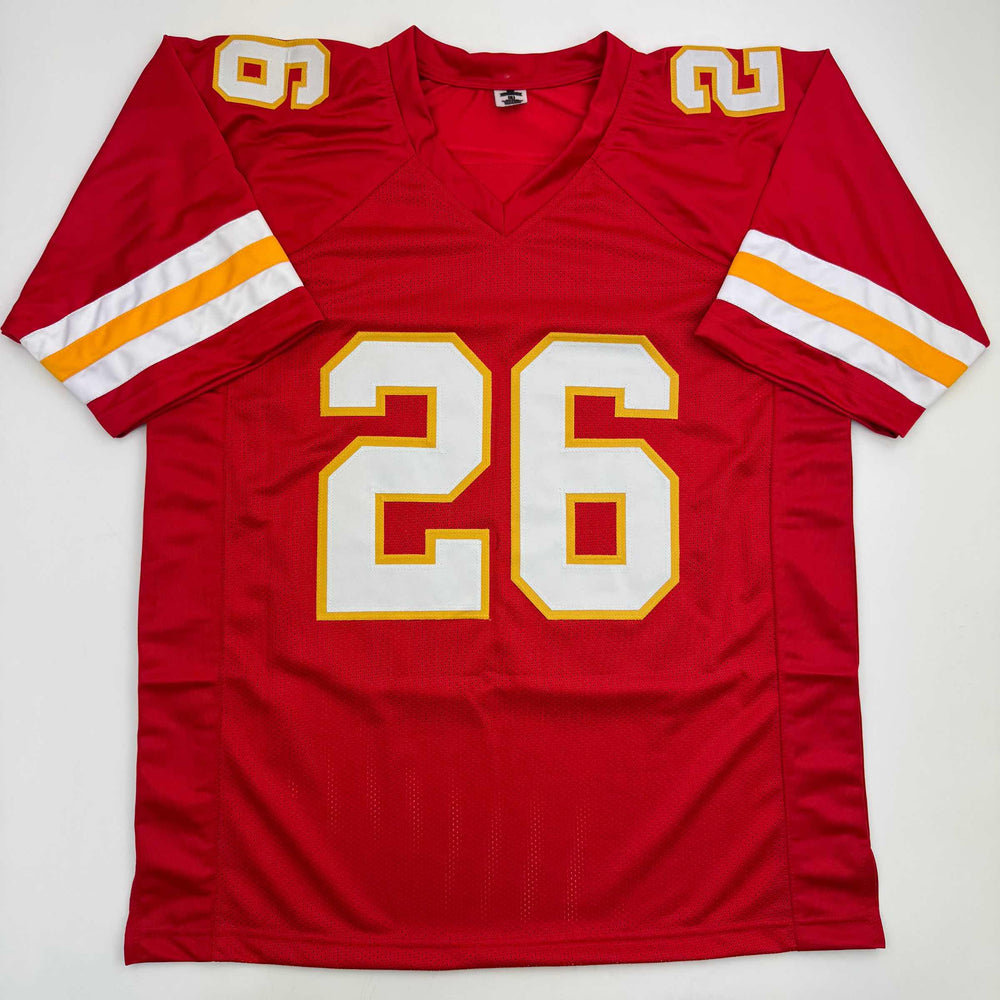Autographed/Signed Damien Williams Kansas City Red Football Jersey JSA COA (ONLINE ORDER ONLY)
