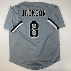 Facsimile Autographed Bo Jackson Chicago Grey Reprint Laser Auto Baseball Jersey Size Men's XL (ONLINE ORDER ONLY)