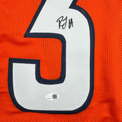 Autographed/Signed R.J RJ Harvey Denver Orange Football Jersey JAS COA (ONLINE ORDER ONLY)