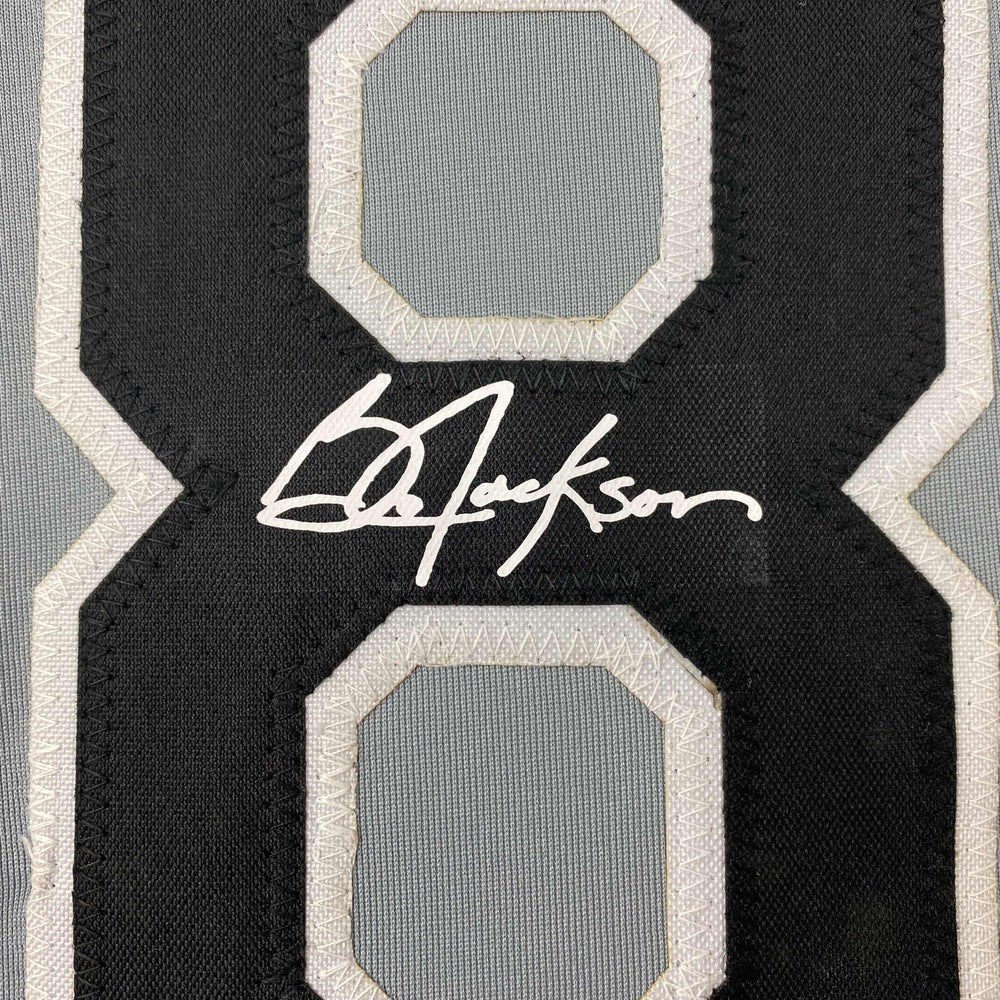 Facsimile Autographed Bo Jackson Chicago Grey Reprint Laser Auto Baseball Jersey Size Men's XL (ONLINE ORDER ONLY)