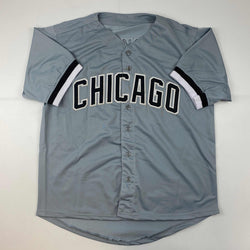 Facsimile Autographed Bo Jackson Chicago Grey Reprint Laser Auto Baseball Jersey Size Men's XL (ONLINE ORDER ONLY)