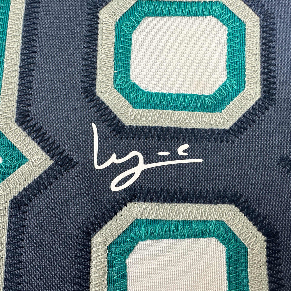 Facsimile Autographed Luis Castillo Seattle White Reprint Laser Auto Baseball Jersey Size Men's XL (ONLINE ORDER ONLY)