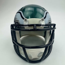 Autographed/Signed Quinyon Mitchell Philadelphia Eagles Green Mini Football Helmet JSA COA (ONLINE ORDER ONLY)