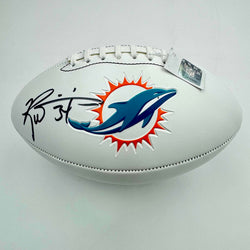 Autographed/Signed Ricky Williams Miami Dolphins Full Size F/S White Panel Logo Football Fanatics COA (ONLINE ORDER ONLY)