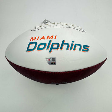 Autographed/Signed Ricky Williams Miami Dolphins Full Size F/S White Panel Logo Football Fanatics COA (ONLINE ORDER ONLY)