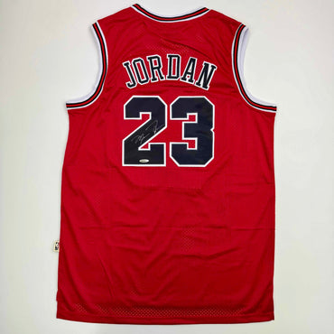 Autographed/Signed Michael Jordan Chicago Red Basketball Jersey Upper Deck UDA COA (ONLINE ORDER ONLY)
