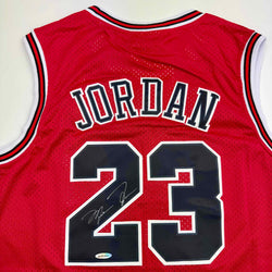Autographed/Signed Michael Jordan Chicago Red Basketball Jersey Upper Deck UDA COA (ONLINE ORDER ONLY)