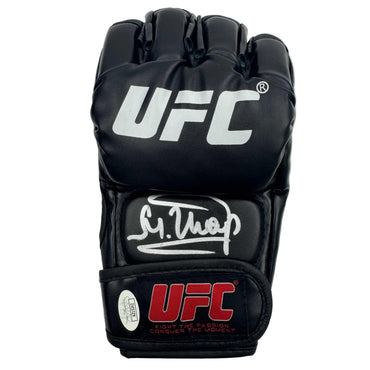 Autographed/Signed Sharaputdin Magomedov UFC MMA Ultimate Fighting Black Glove Beckett BAS COA (ONLINE ORDER ONLY)