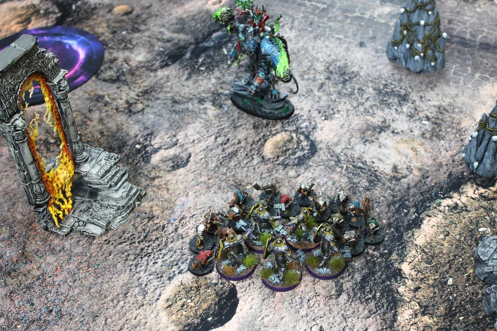 Blasted Battlefield | Neoprene Battle Mat with Bag | Baron of Dice (ONLINE ORDER ONLY)