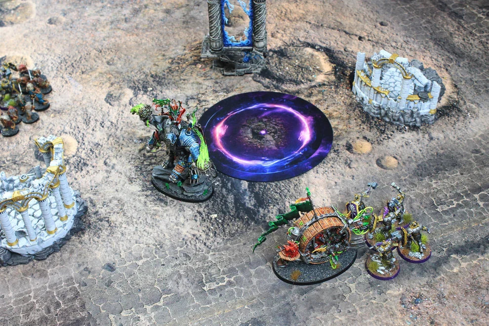 Blasted Battlefield | Neoprene Battle Mat with Bag | Baron of Dice (ONLINE ORDER ONLY)