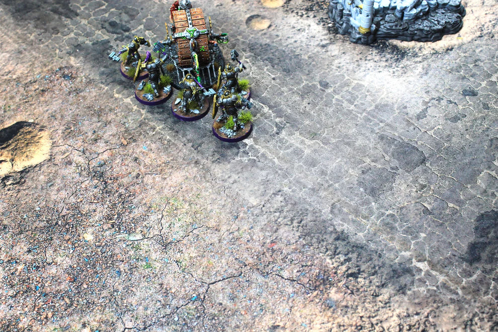 Blasted Battlefield | Neoprene Battle Mat with Bag | Baron of Dice (ONLINE ORDER ONLY)