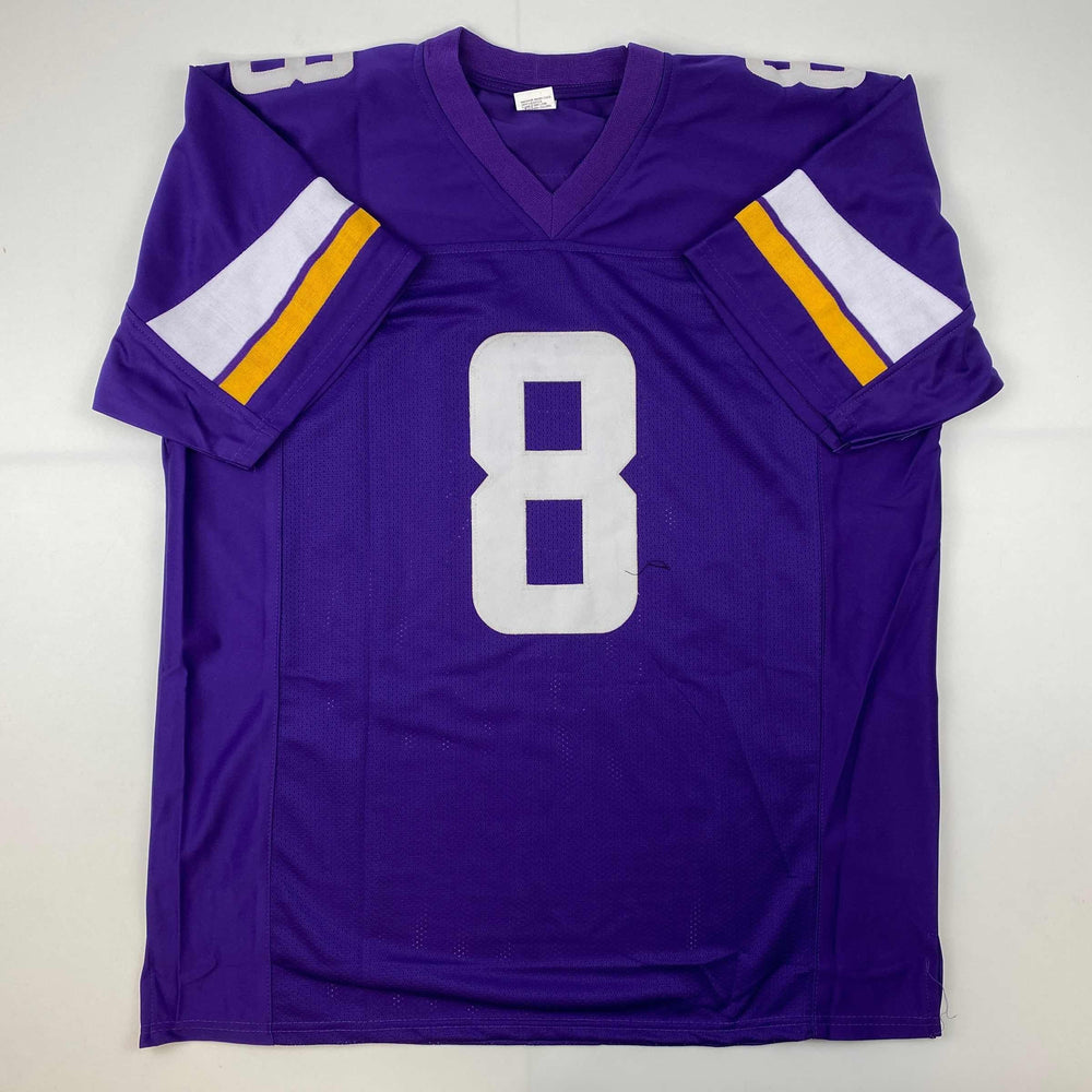 Facsimile Autographed Kirk Cousins Minnesota Purple Reprint Laser Auto Football Jersey Size Men's XL (ONLINE ORDER ONLY)