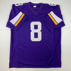 Facsimile Autographed Kirk Cousins Minnesota Purple Reprint Laser Auto Football Jersey Size Men's XL (ONLINE ORDER ONLY)