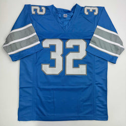 Autographed/Signed Brian Branch Detroit Blue Football Jersey Beckett BAS COA (ONLINE ORDER ONLY)