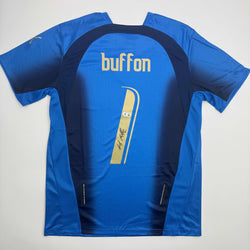 Autographed/Signed Gianluigi Buffon Italy Blue Soccer Futbol Jersey Beckett BAS COA (ONLINE ORDER ONLY)