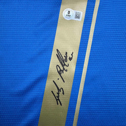 Autographed/Signed Gianluigi Buffon Italy Blue Soccer Futbol Jersey Beckett BAS COA (ONLINE ORDER ONLY)