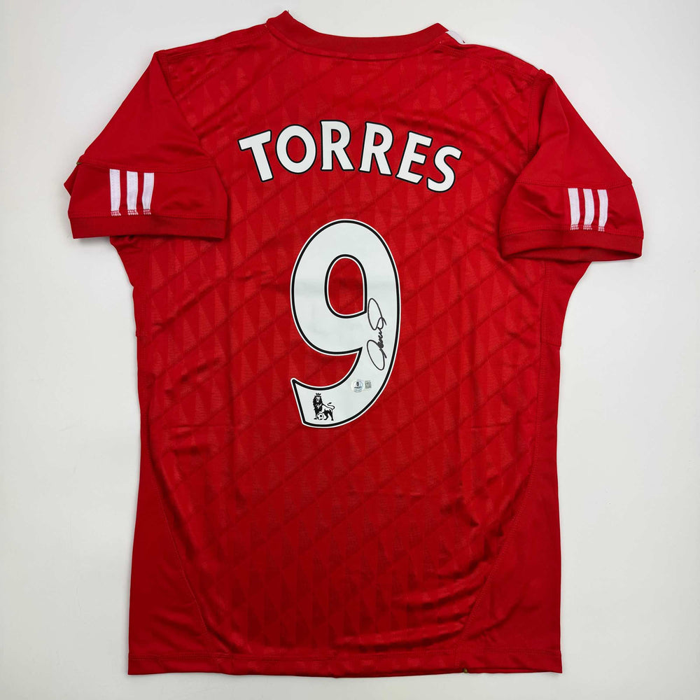 Autographed/Signed Fernando Torres Liverpool Red Soccer Jersey Beckett BAS COA (ONLINE ORDER ONLY)