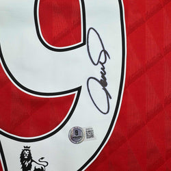 Autographed/Signed Fernando Torres Liverpool Red Soccer Jersey Beckett BAS COA (ONLINE ORDER ONLY)