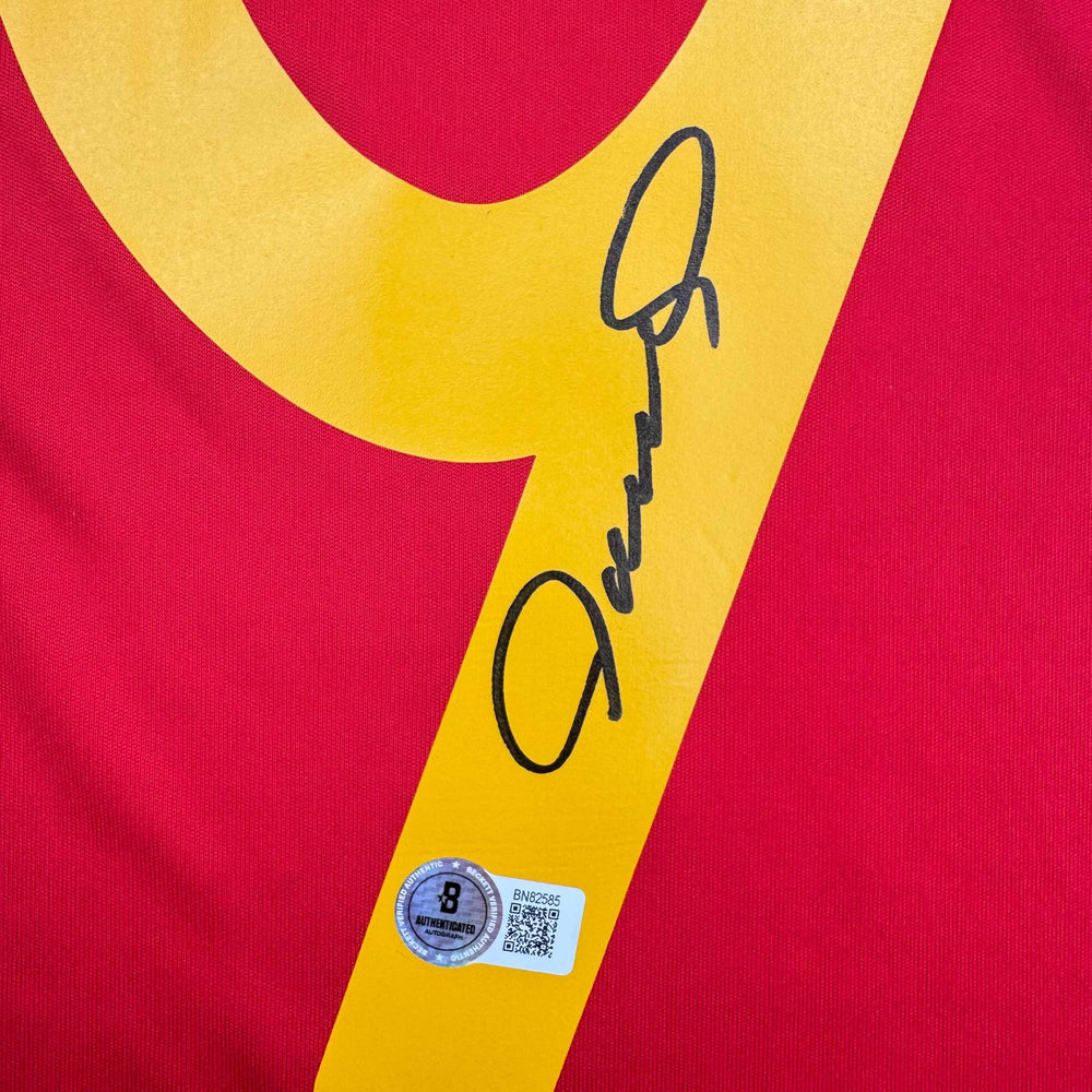 Autographed/Signed Fernando Torres Spain Red World Cup Soccer Futbol Jersey Beckett BAS COA (ONLINE ORDER ONLY)