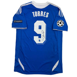 Autographed/Signed Fernando Torres Chelsea FC Blue Soccer Futbol Jersey Beckett BAS COA (ONLINE ORDER ONLY)