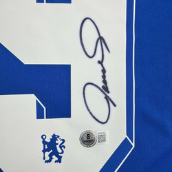 Autographed/Signed Fernando Torres Chelsea FC Blue Soccer Futbol Jersey Beckett BAS COA (ONLINE ORDER ONLY)