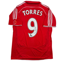 Autographed/Signed Fernando Torres Liverpool Red Soccer Jersey Beckett BAS COA (ONLINE ORDER ONLY)