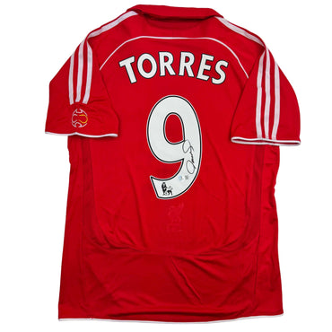 Autographed/Signed Fernando Torres Liverpool Red Soccer Jersey Beckett BAS COA (ONLINE ORDER ONLY)