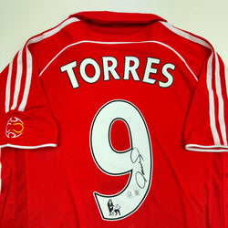 Autographed/Signed Fernando Torres Liverpool Red Soccer Jersey Beckett BAS COA (ONLINE ORDER ONLY)