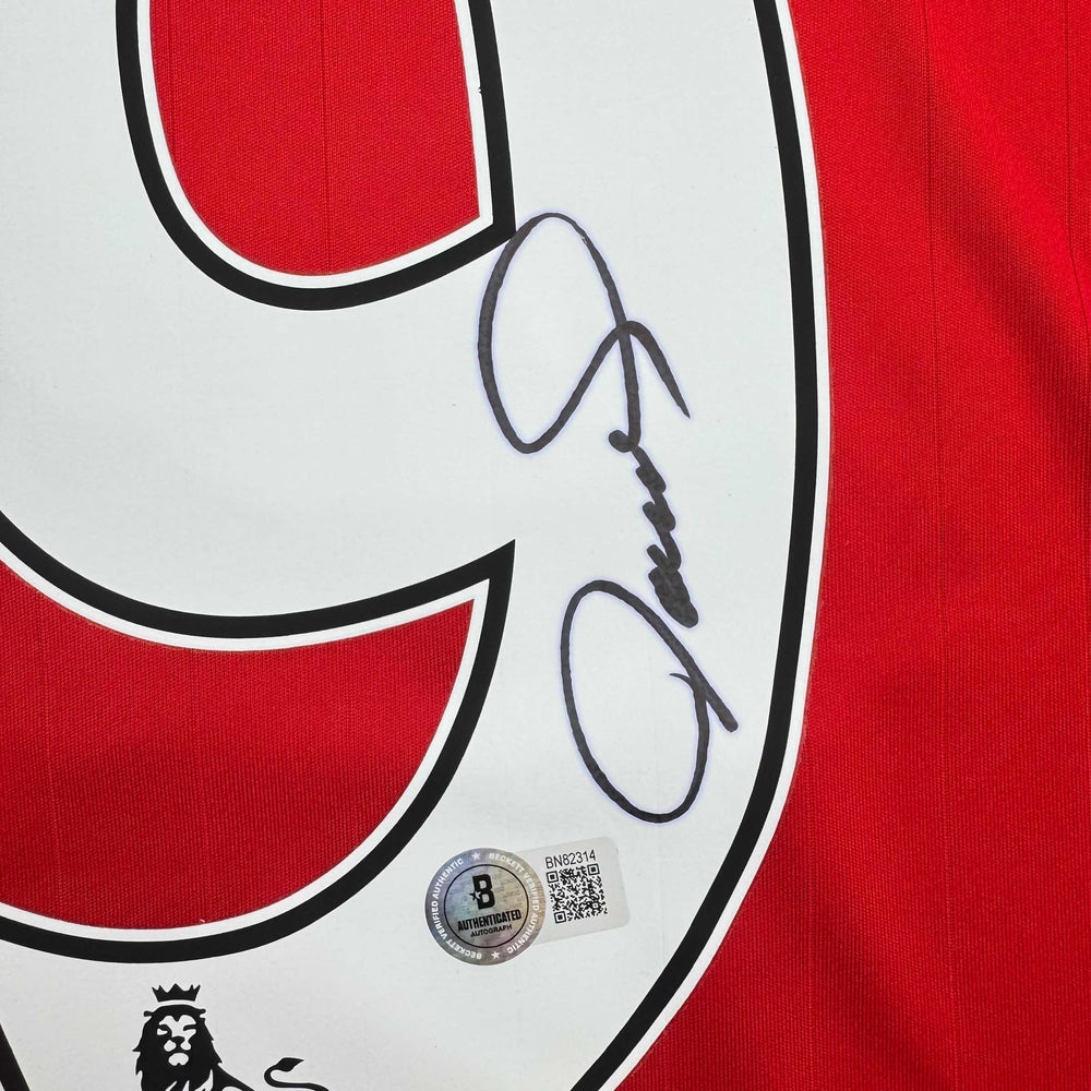 Autographed/Signed Fernando Torres Liverpool Red Soccer Jersey Beckett BAS COA (ONLINE ORDER ONLY)
