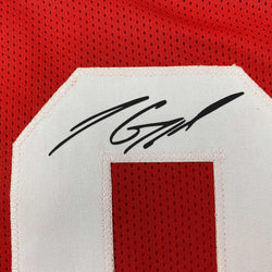 Facsimile Autographed Jimmy Garoppolo San Francisco Red Reprint Laser Auto Football Jersey Size Men's XL (ONLINE ORDER ONLY)