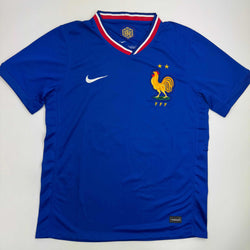 Autographed/Signed Bradley Barcola France French National Team Blue Soccer Jersey Beckett BAS COA (ONLINE ORDER ONLY)