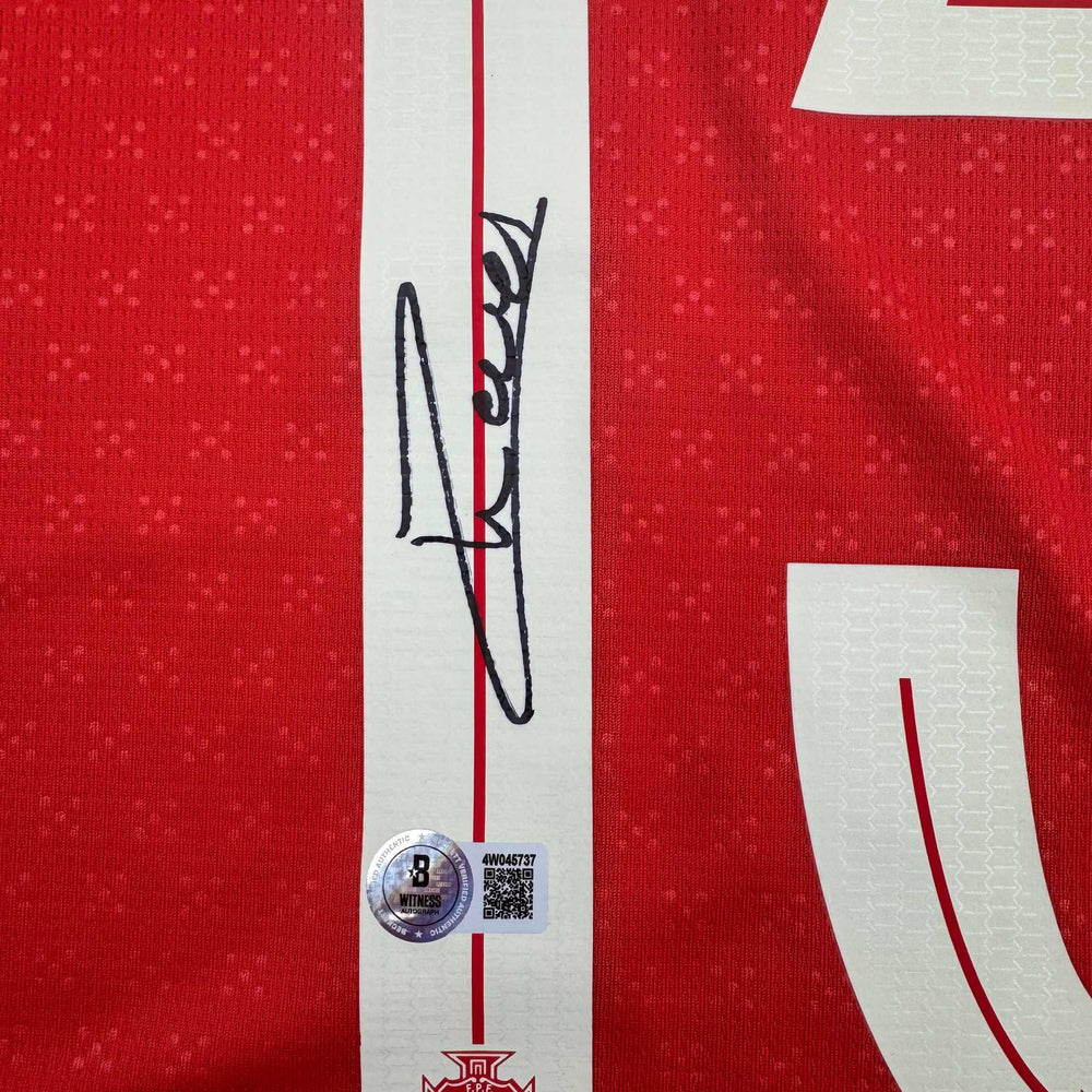 Autographed/Signed Joao Neves Portugal Soccer Team World Cup Jersey JSA COA (ONLINE ORDER ONLY)