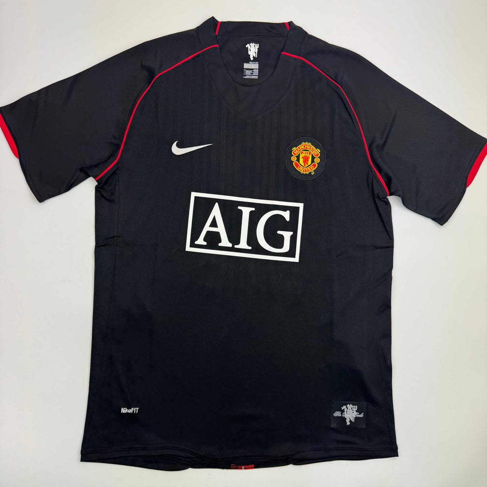 Autographed/Signed Wayne Rooney Manchester United Black 2008 Champions League Final Soccer Jersey Beckett BAS COA (ONLINE ORDER ONLY)