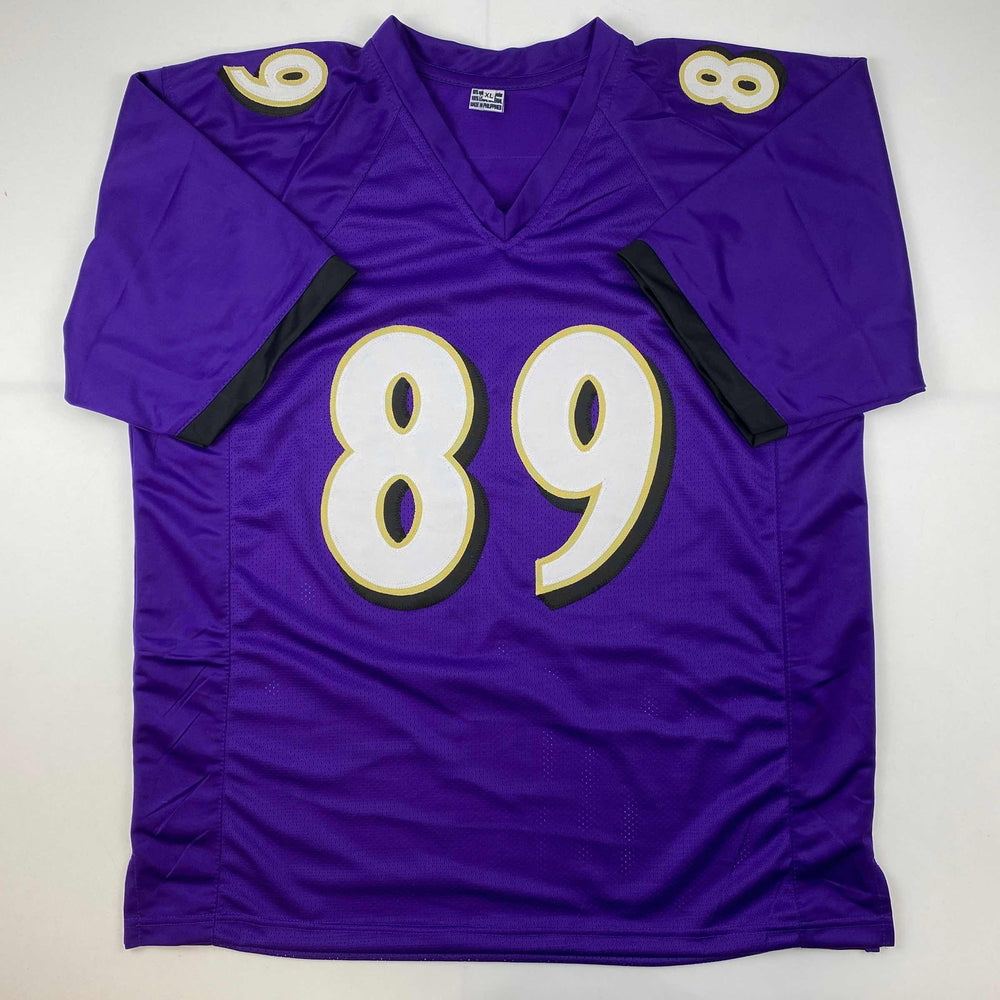 Facsimile Autographed Mark Andrews Baltimore Purple Reprint Laser Auto Football Jersey Size Men's XL (ONLINE ORDER ONLY)