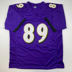 Facsimile Autographed Mark Andrews Baltimore Purple Reprint Laser Auto Football Jersey Size Men's XL (ONLINE ORDER ONLY)