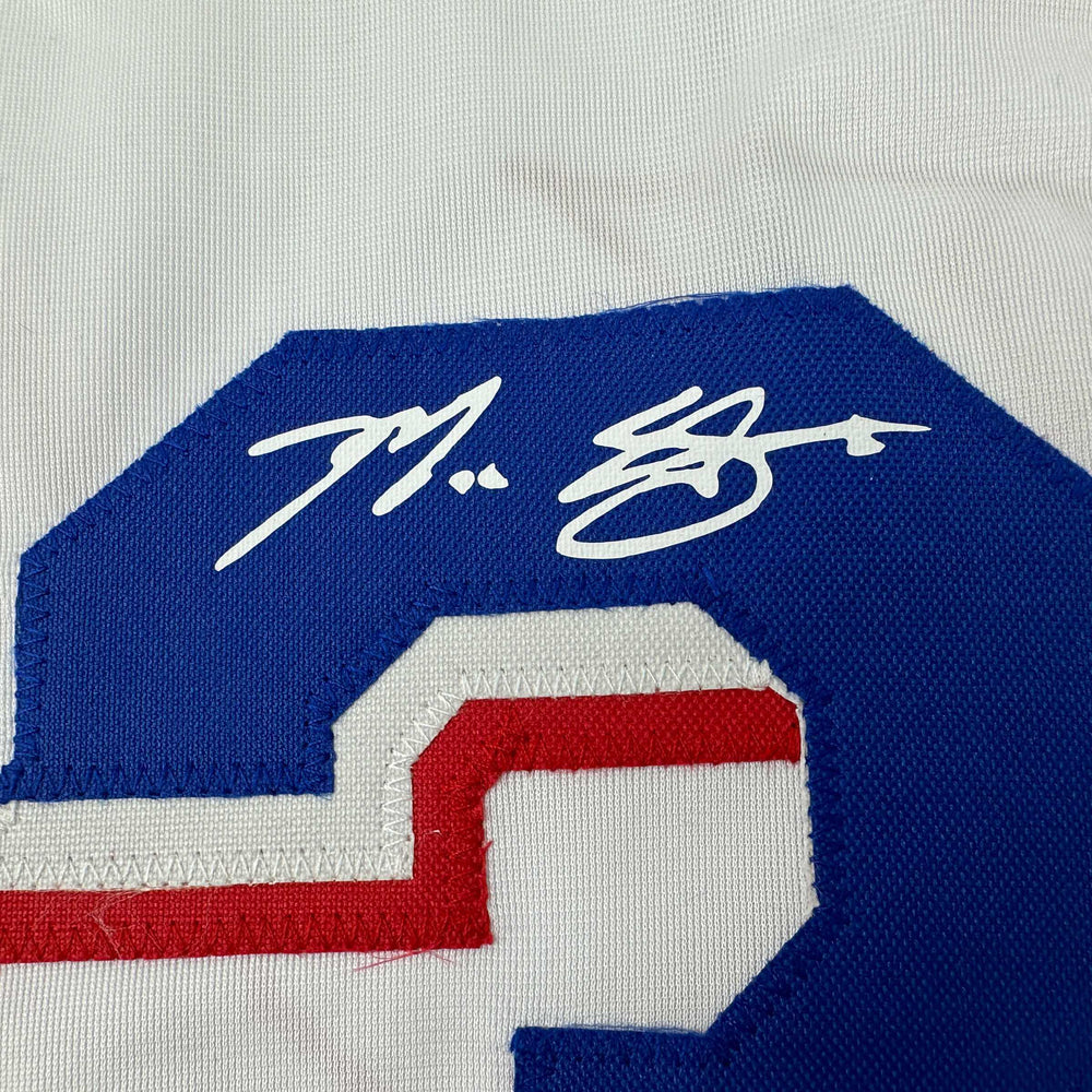 Facsimile Autographed Max Scherzer Texas White Reprint Laser Auto Baseball Jersey Size Men's XL (ONLINE ORDER ONLY)