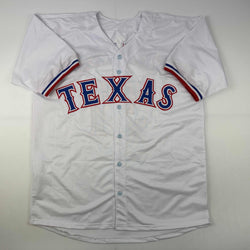 Facsimile Autographed Max Scherzer Texas White Reprint Laser Auto Baseball Jersey Size Men's XL (ONLINE ORDER ONLY)