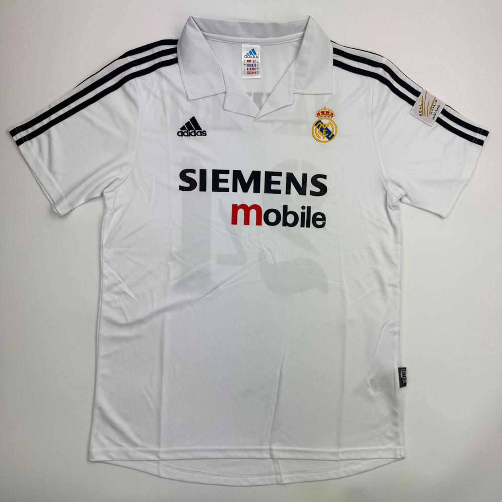 Autographed/Signed Claude Makelele Real Madrid White Soccer Jersey Beckett BAS COA
