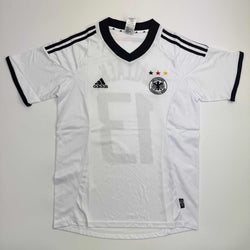 Autographed/Signed Michael Ballack Germany White Soccer World Cup Jersey Beckett BAS COA