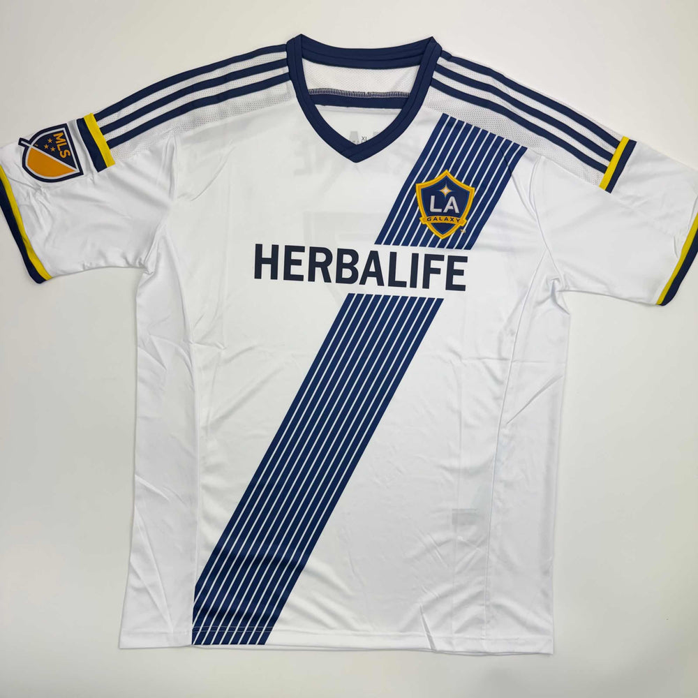 Autographed/Signed Robbie Keane LA Galaxy White Soccer Jersey Beckett BAS COA