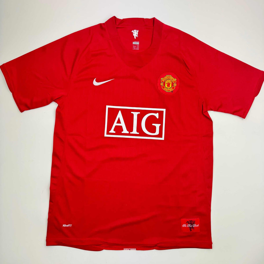 Autographed/Signed Carlos Tevez Manchester United Red Soccer Jersey Beckett BAS COA