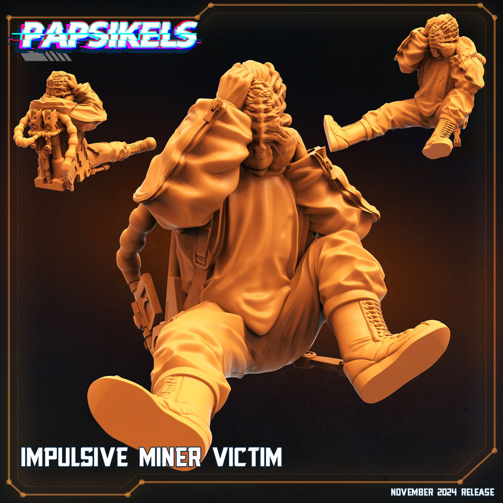 3D Printed Papsikels Impulsive Miner Victim Nov 2024 Scifi 28mm 32mm (Online Only)